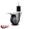 Service Caster 3.5'' Thermoplastic Rubber Swivel 1-3/4'' Expanding Stem Caster Total Lock Brake SCC-EXTTL20S3514-TPRB-134 - alternate 3